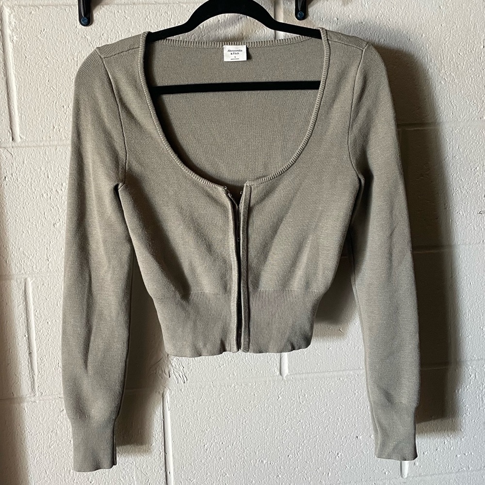 Hook-And-Eye Slim Cardigan - Abercrombie & Fitch